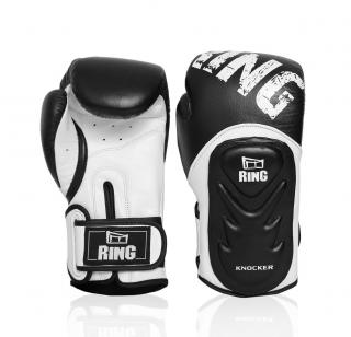 RING SPORT Boxerské rukavice KNOCKER kůže, 12, 14, 16 oz Velikost: 16oz