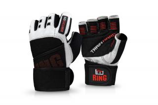RUKAVICE FITNESS RING SPORT SMASH pravá kůže Velikost: S