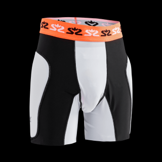 SALMING E-Series Protective Shorts White/Orange Velikosti oblečení: M