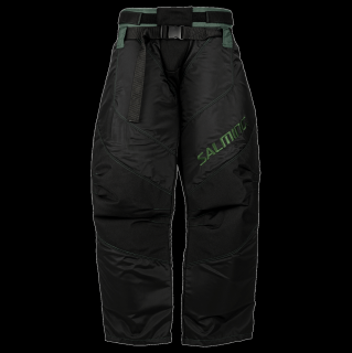 SALMING Goalie Legend Pants 2.0 Black/Camping Green Velikosti oblečení: S