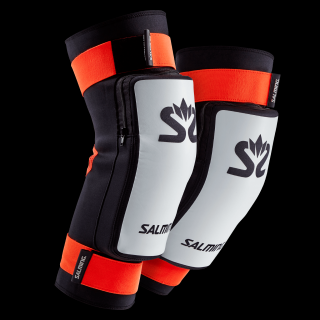 SALMING Kneepads E-Series White/Orange Velikosti oblečení: S