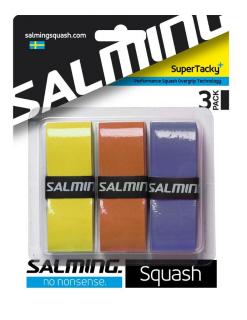 SALMING Squash SuperTacky+ OverGrip Mixed colours 3-pack