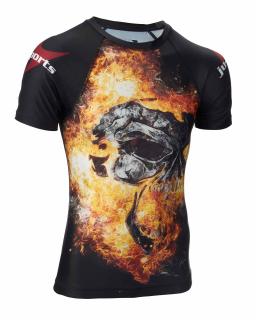 TRIKO RASHGUARD DARK LINE SKULL JU-SPORTS Velikost: L