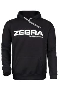 ZEBRA HOODIE PERFORMANCE MIKINA S KAPUCÍ ČERNÁ, XS-4XL Velikost: XL
