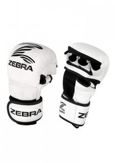 ZEBRA MMA SPARRING RUKAVICE BÍLÉ Velikost: L