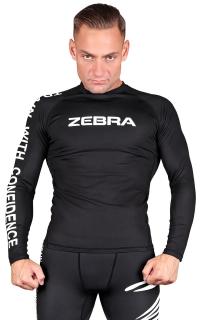 ZEBRA RASH GUARD PERFORMANCE TRIKO DLOUHÝ RUKÁV ČERNÉ Velikost: L