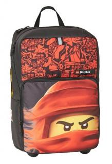 Batoh a taška s kolečky 2v1 Ninjago Red