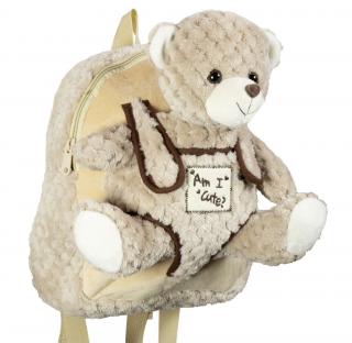 Batoh Plush Backpack  Am I Cute?  Beige