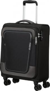 Příruční kufr Pulsonic 55cm Asphalt Black - bazar