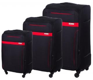 Sada kufrů STL 1316 Black/Red 3-set