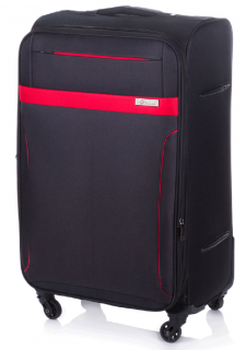 Střední kufr STL 1316 Black/Red