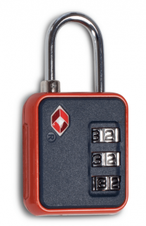 TSA kódovací zámek TSA 3-dial combo lock Red