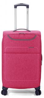 Velký kufr BZ 5661 Pink/Grey - bazar