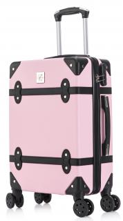 Velký kufr Vintage Pink/Black