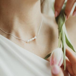 Náhrdelník Pearl Line Barva materiálu: Stříbro 925/1000