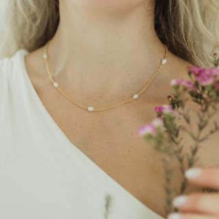 Náhrdelník Pure Pearls Barva materiálu: Pozlacené stříbro 925/1000