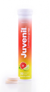 JUVENIL šumivé tablety limetka+grep