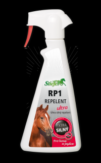 Repelent RP1 Ultra - Ultrasilný sprej pro koně a jezdce, Láhev s rozprašovačem 500ml