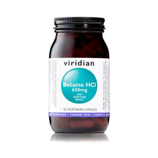 Betaine HCl Viridian, 90 kapslí