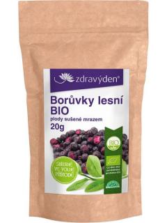 Borůvky lesní BIO sušené mrazem, 20 g
