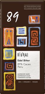Vivani, vysokoprocentní čokolády, různé druhy Varianta čokolády: 89%