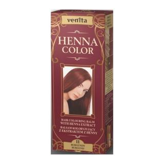 HENNA COLOR barva na vlasy č.11 BURGUNDY (VENITA barva)