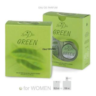 LUXEDOR 100ml+18,5ml Dámský parfém GREEN (Vyrobeno v České Republice)