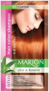 MARION Tónovací šampón 91 MĚĎ (Tónovací šampón 40ml)