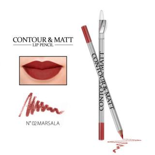 REVERS CONTOUR MATT Tužka na rty 02 marsala (2gr)