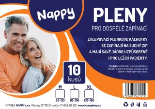 Absorpční kalhotky Nappy prodyšné zapínací XL 10 ks