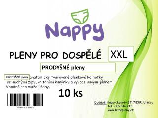 Absorpční pleny zapínací XXL 10 ks Prodyšné