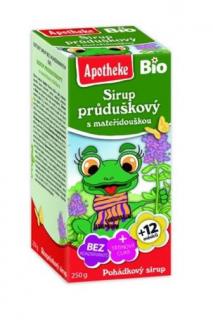 Apotheke sirup detský Prieduškový s materinou dúškou BIO 250g