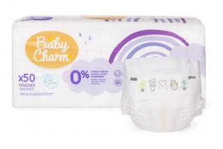 Baby Charm Super Dry Flex vel.1 Newborn 2-5kg, 50 ks