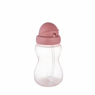 Canpol babies Fľaša športová so slamkou 270ml ružová