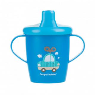Canpol babies Nevylievací hrnček TOYS 250ml Farba: Modrá