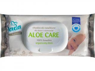 Dada Extra Care Vlhčené ubrousky Aloe Care - 64 ks