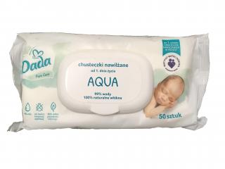 Dada vlhčené obrúsky Aqua, 50 ks