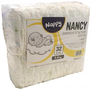 Dětské pleny Nancy 3-6 kg 32 ks