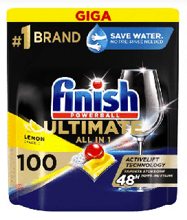 Finish Ultimate All in 1 Lemon Sparkle, 100 ks