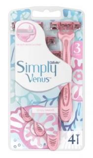 Gillette Venus Simply 3 Jednorazové holítka, 4 ks