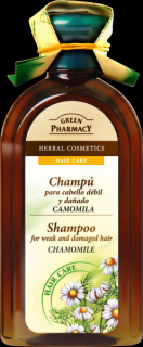 Green Pharmacy Hair Care Chamomile šampon pro oslabené a poškozené vlasy 350 ml