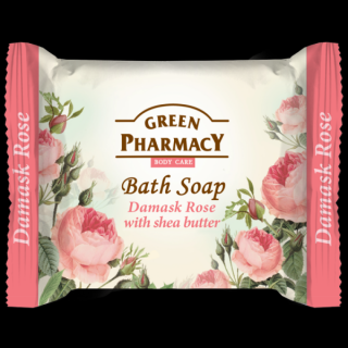 Green Pharmacy mýdlo Damašská růže s bambusovým máslem 100 g