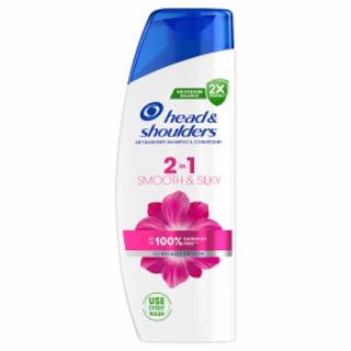 Head & Shoulders Smooth & Silky 2in1 Šampón proti lupinám, 330 ml