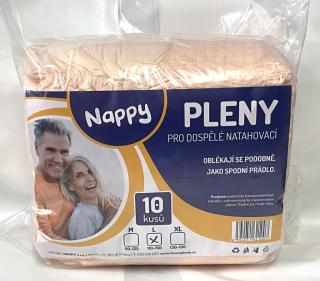 Inkontinenčné nohavičky navliekacie L 10 ks, ružové