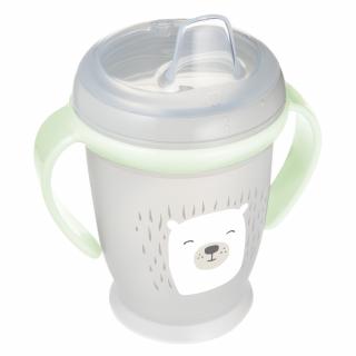 LOVI Hrnček nevylievací so svietiacimi úchytmi BUDDY BEAR 250ml 6m+