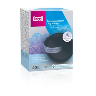 LOVI Vložky do podprsenky Discreet Elegance čierne 40ks