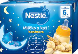 NESTLÉ Mliečko s kašou banánovej (2ks/kra)