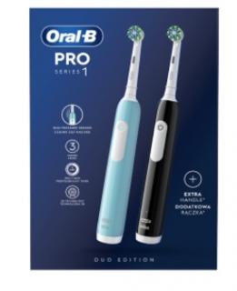 Oral-B Pro Series 1 Duo elektrická zubná kefka 2 ks Blue/Black
