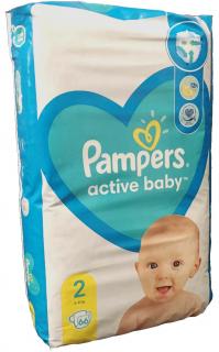 Pampers Active baby 2 (4-8 kg) 66 ks