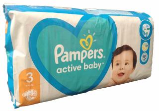 Pampers Active baby 3 Midi (6-10 kg) 54 ks